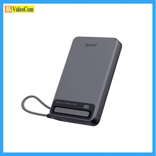 XPOWER Q10PRO5A MagNetoPlus Q10 Pro 5A (GREY) (CCC 認證 + QR CODE) 鋁合金10000mAh 45W PD3.0支架及數顯QI2磁吸移動電源內置45W Type-C充電線 XPOWER Q10PRO5A MagNetoPlus Q10 Pro 5A (GREY) (CCC 認證 + QR CODE) 鋁合金10000mAh 45W PD3.0支架及數顯QI2磁吸移動電源內置45W Type-C充電線
